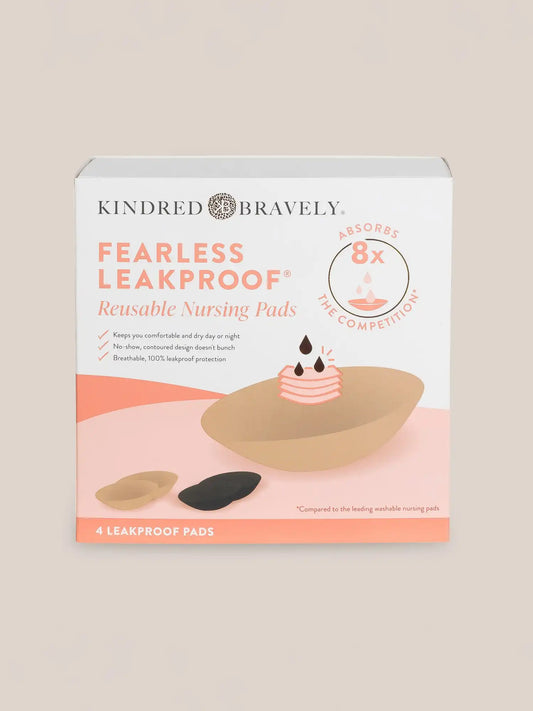Fearless Leakproof® Reusable Nursing Pads | Black & Beige