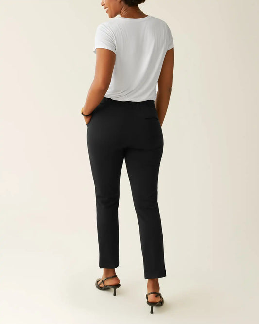 Postpartum Ponte Straight Leg Pant | Black