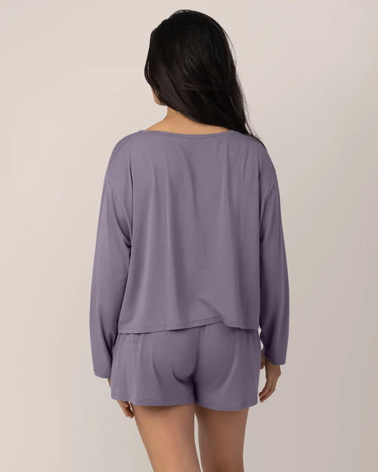 Aria Bamboo Casual Lounge Short | Granite