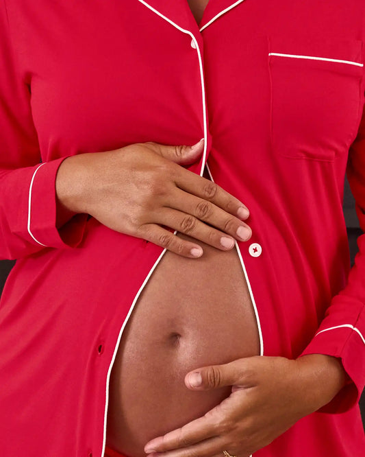 Bamboo Long Sleeve Pajama Set | Red