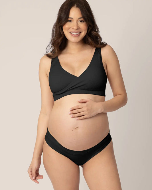 Grow with Me™ Maternity & Postpartum Thong | Black