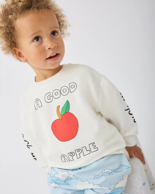 Graphic Sweatshirt | Ivory Apple