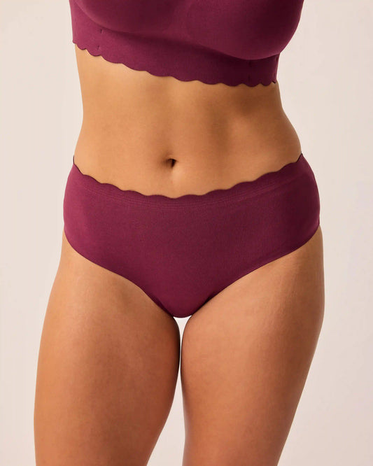 BareBond™ Cotton Maternity & Postpartum Brief | Garnet