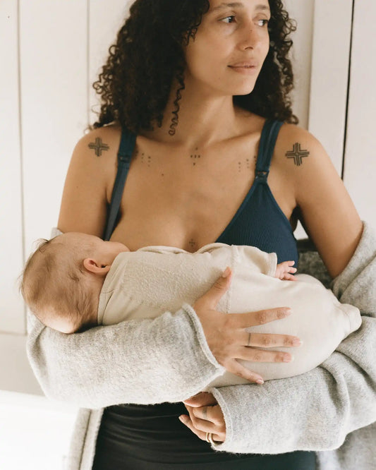 Mia Maternity & Nursing Lounge Bra | Light Navy