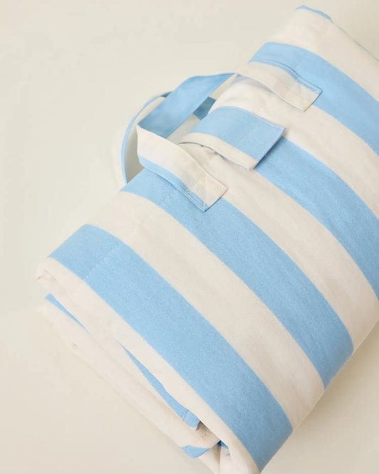 Inside/Outside Play Mat | Blue Wide Stripe