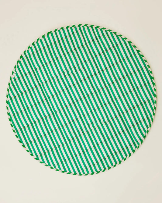 Inside/Outside Play Mat | Green Stripe