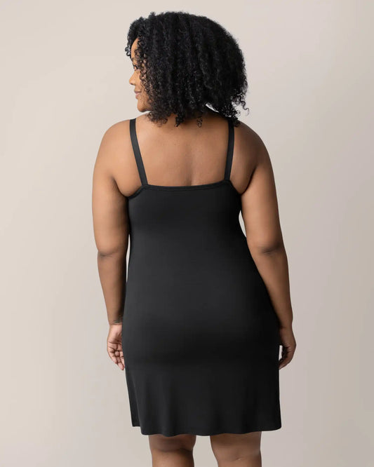 Stella Hands-Free Pumping & Nursing Nightgown | Black