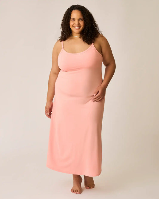The Sunday Maternity & Nursing Lounge Dress | Sunset Pink