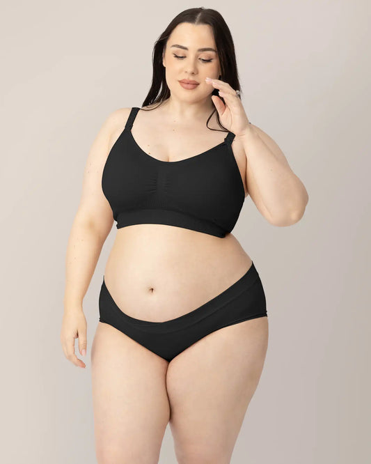 Bamboo Maternity & Postpartum Hipster | Black