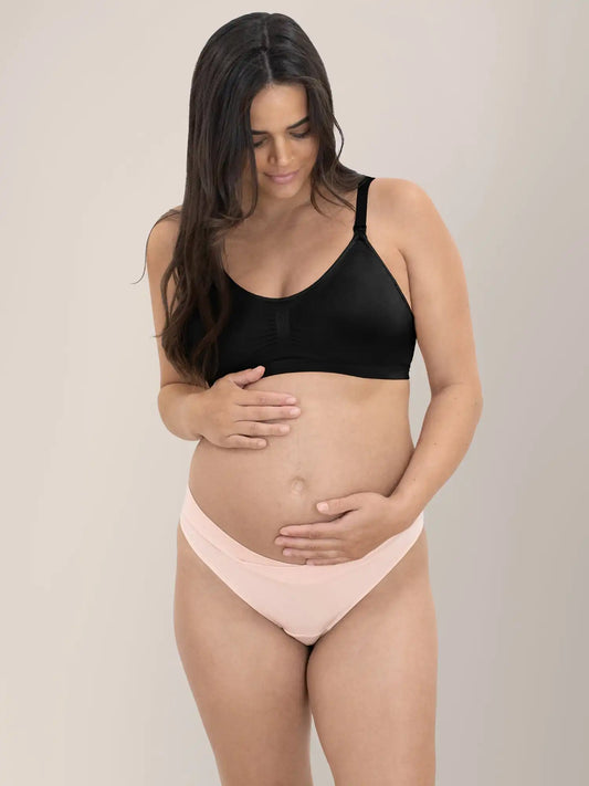 Bamboo Maternity & Postpartum Thong | Soft Pink