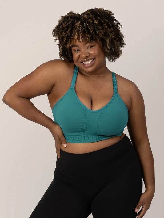 Sublime® Low Impact Pumping & Nursing Sports Bra | Teal