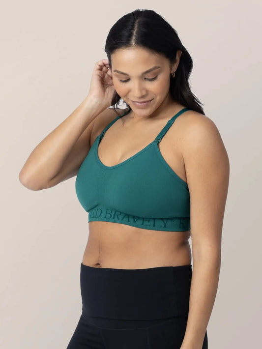 Sublime® Low Impact Pumping & Nursing Sports Bra | Teal