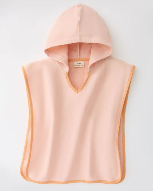 Organic Cotton Toddler Poncho Towel | Peach Whip
