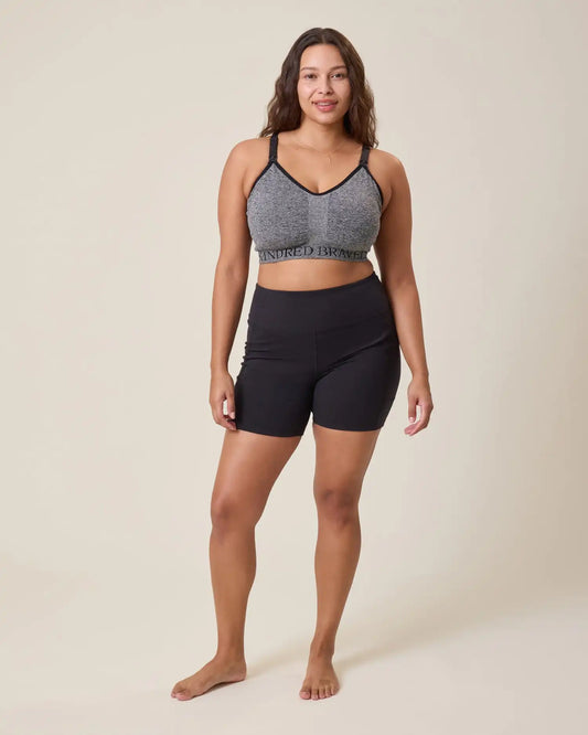 Stevie Active Postpartum Bike Short | Black
