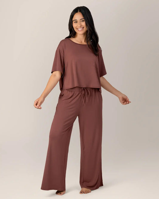 Aria Bamboo Casual Lounge Pant | Redwood
