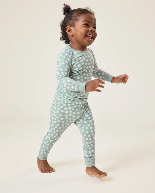 Bamboo Baby Two-Piece Pajama Set | Sage Daisies