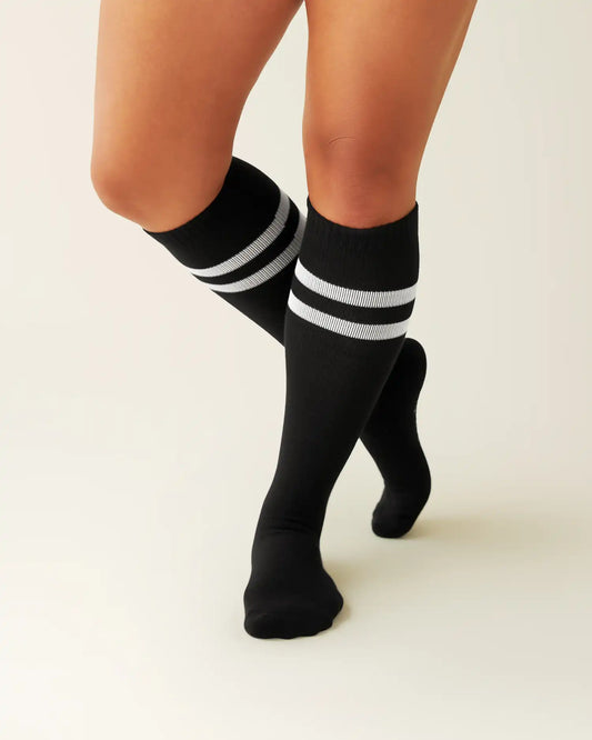 Premium Maternity Compression Socks (2-Pack) | Black & White