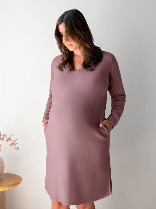 Blake Maternity & Nursing Lounge Dress | Twilight