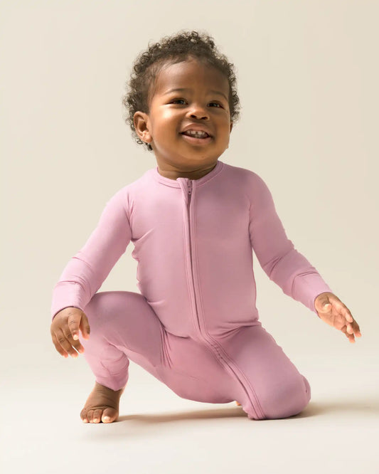 Bamboo Baby Pajama | Light Mauve