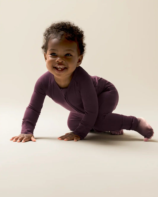Bamboo Baby Pajama | Burgundy Plum