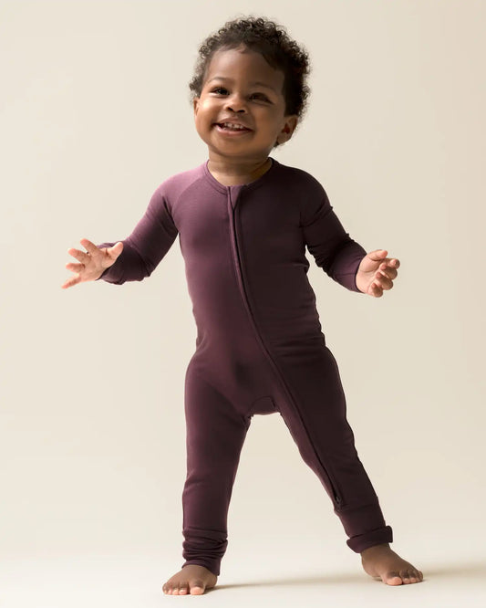 Bamboo Baby Pajama | Burgundy Plum