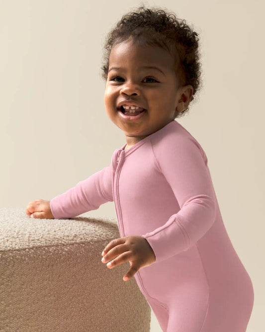 Bamboo Baby Pajama | Light Mauve