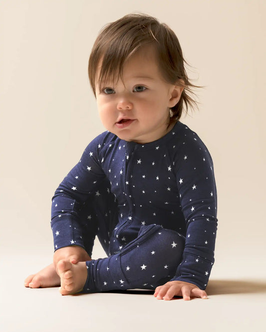 Bamboo Baby Pajama | Navy Stars