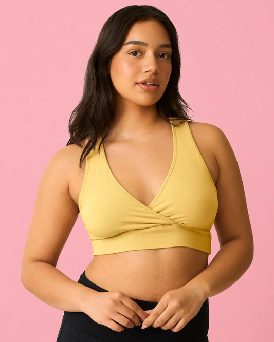 French Terry Racerback Nursing & Sleep Bra | Dandelion