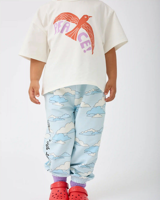 French Terry Jogger | Blue Clouds