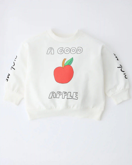 Graphic Sweatshirt | Ivory Apple