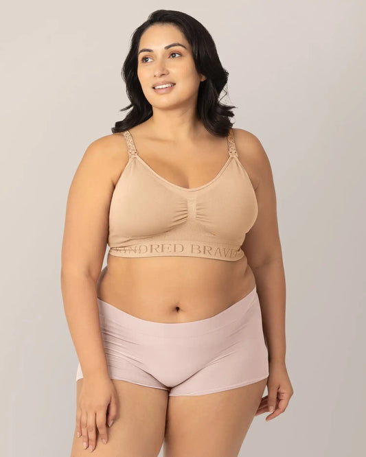 Grow with Me™ Maternity & Postpartum Boyshort | Soft Pink