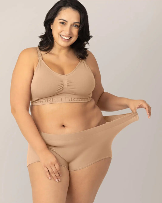 Grow with Me™ Maternity & Postpartum Boyshort | Beige