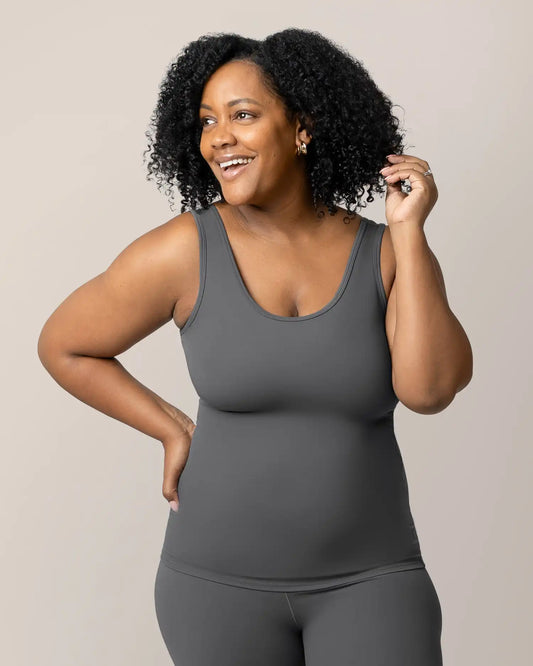 Grow with Me™ Maternity & Nursing Tank | Stormy Grey