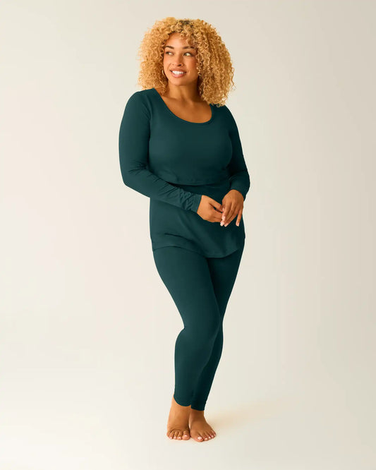 Jane Nursing Pajama Set | Evergreen