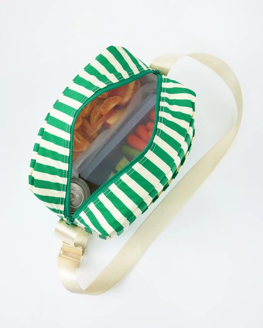 Jumbo Cooler Bag | Green Stripe