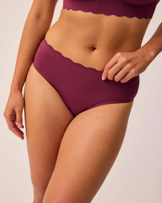 BareBond™ Cotton Maternity & Postpartum Hipster | Garnet