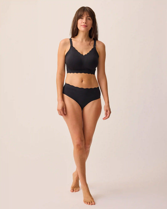 BareBond™ Cotton Maternity & Postpartum Brief | Black