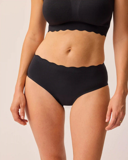 BareBond™ Cotton Maternity & Postpartum Brief | Black