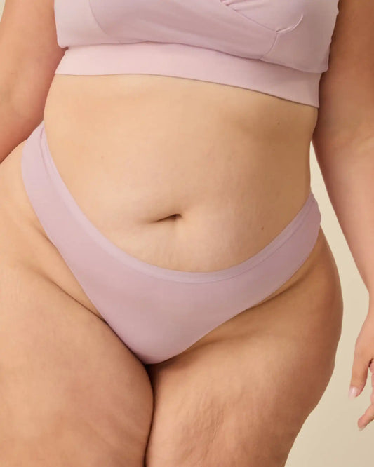 SoftStretch Cotton Maternity & Postpartum Thong | Lilac Mist