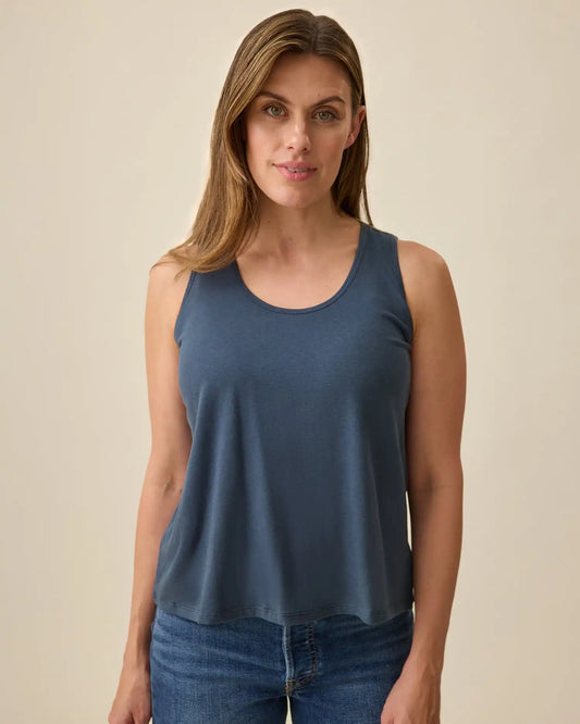 Modal Signature Nursing Tank | Midnight Blue