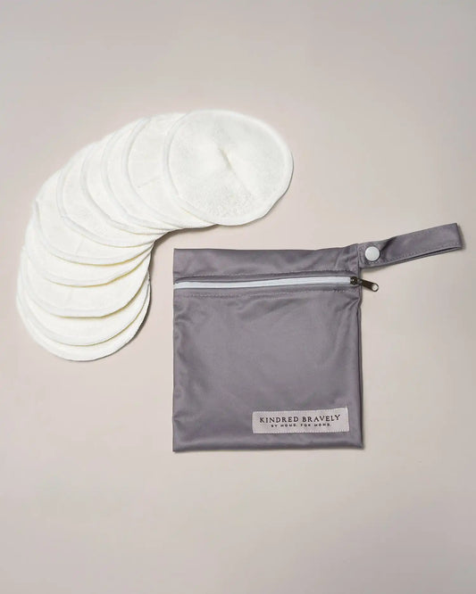 Organic Bamboo Reusable Nursing Pads | Ivory