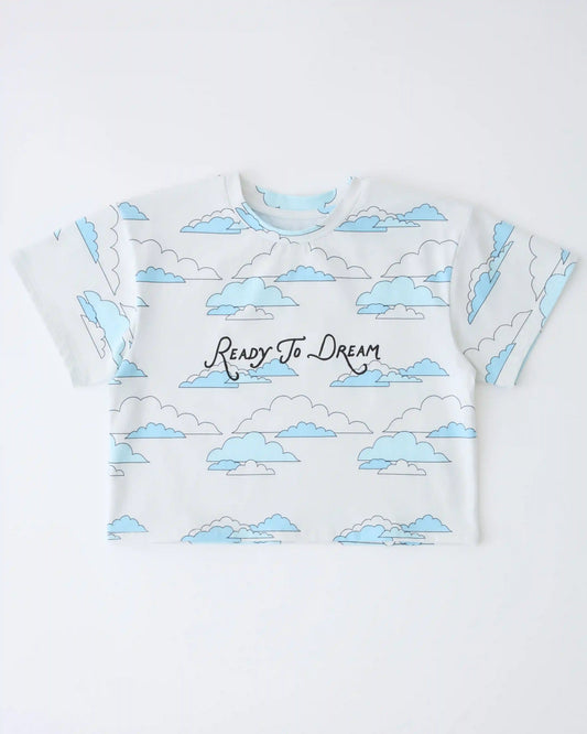Graphic Tee | Ivory Clouds