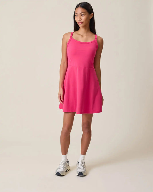 Stevie Active Racerback Nursing Dress | Raspberry Pink