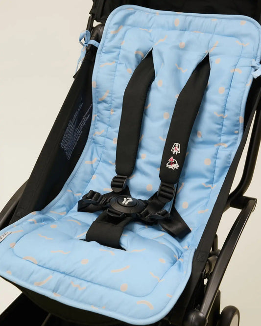 Stroller Party™ Seat Liner | Sky Squiggles