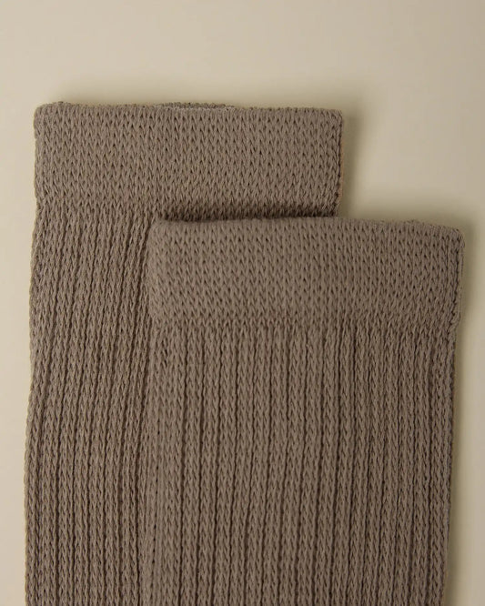 Non-Slip Slouchy Socks | Taupe