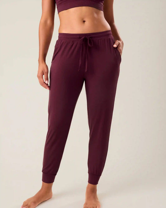 Ultralight Sleep & Lounge Jogger | Deep Burgundy